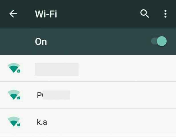 wifi network list