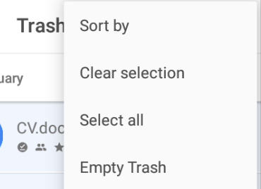 google drive sorting