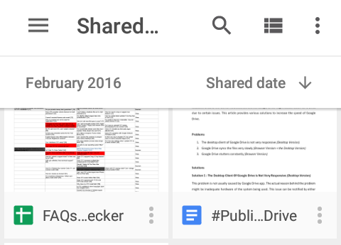 google drive shared window