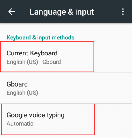 android voice to text