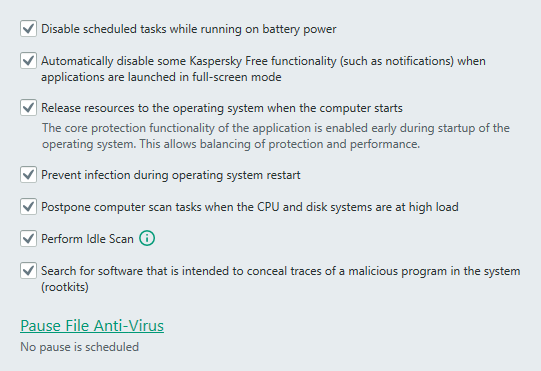 kaspersky antivirus performance