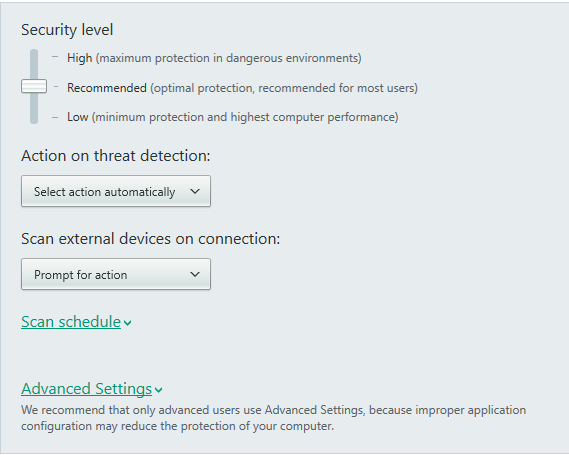 kaspersky antivirus scan