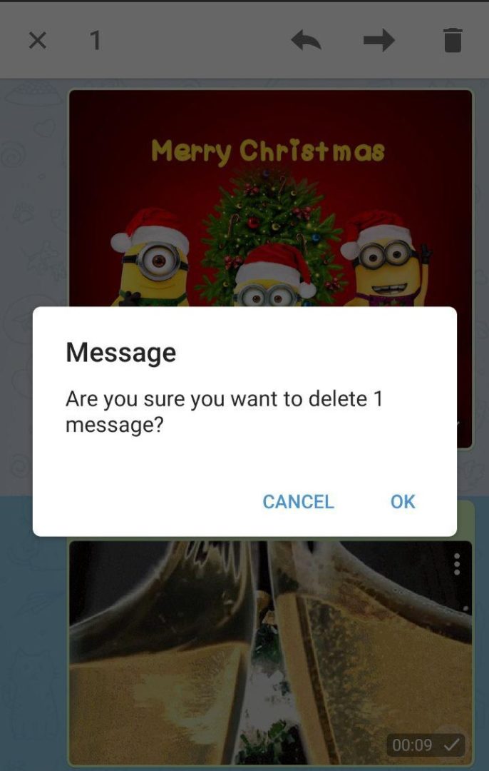 telegram removes chat in android