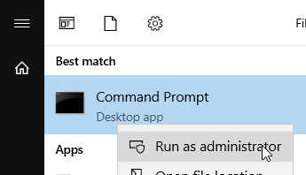 disable windows 10 (home, pro and above) with command prompt 