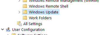 disable windows 10 automatic updating with group policy