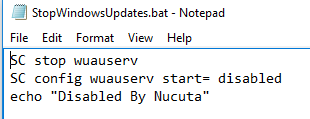 disable windows 10 automatic update with windows task scheduler